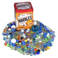 Glass Marbles w/ Tin